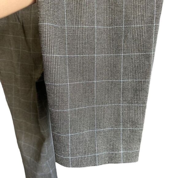 Rafaella Sports High Rise The Straight Tartan Print Academia Golf Pants - Picture 9 of 13